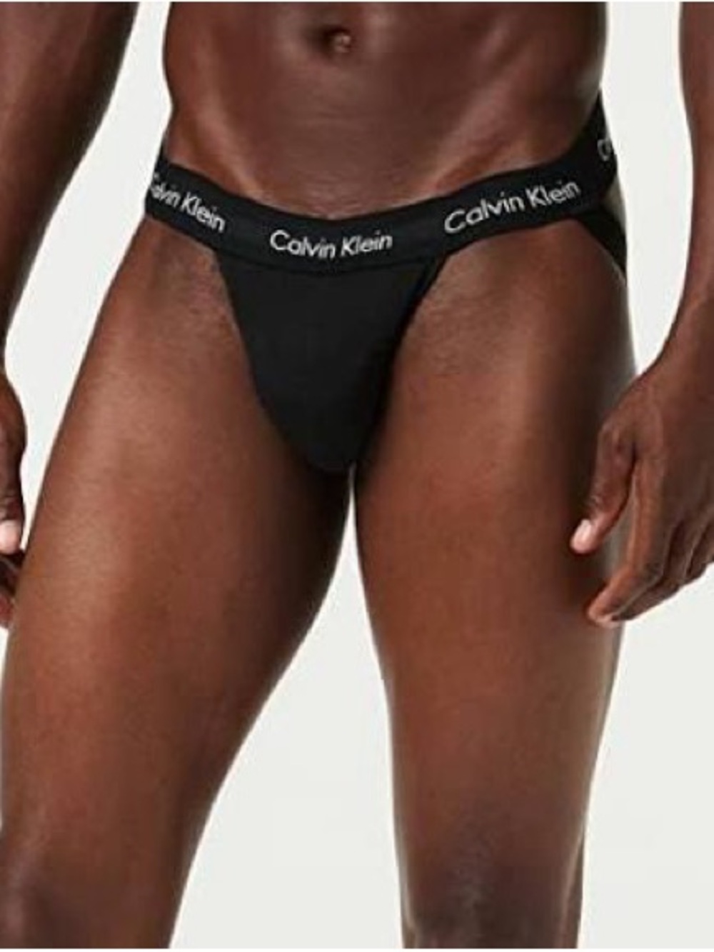 CALVIN KLEIN Men's Microfiber Stretch Jockstrap, Black, XL/TG/EE/GG, NWOT - Picture 5 of 9